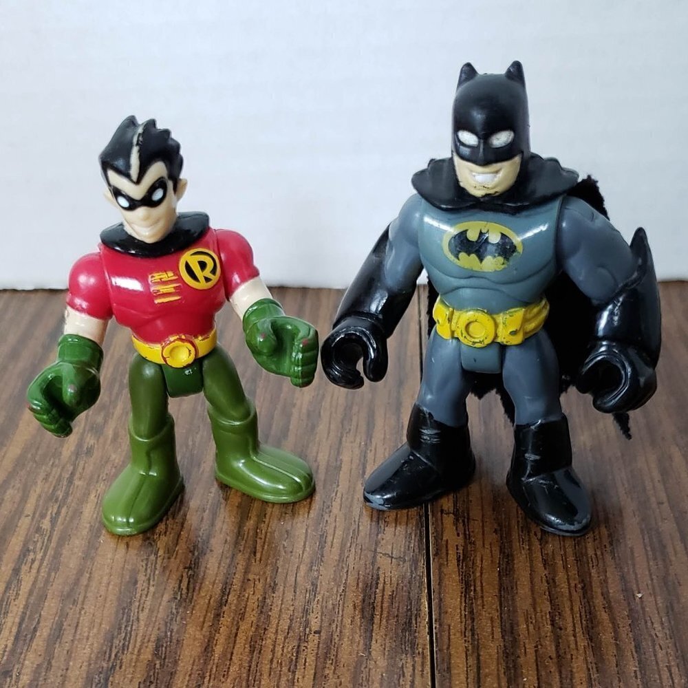 Fisher Price Imaginext DC Super Friends Batman and Robin Figure Lot